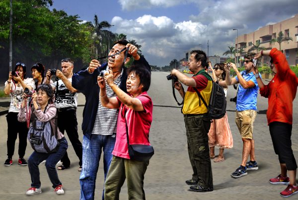 armée de photographes