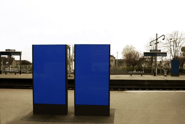 bornes bleues